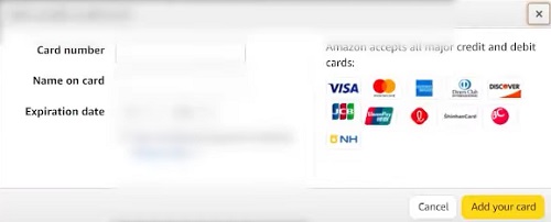 use multiple Visa Gift Cards on Amazon