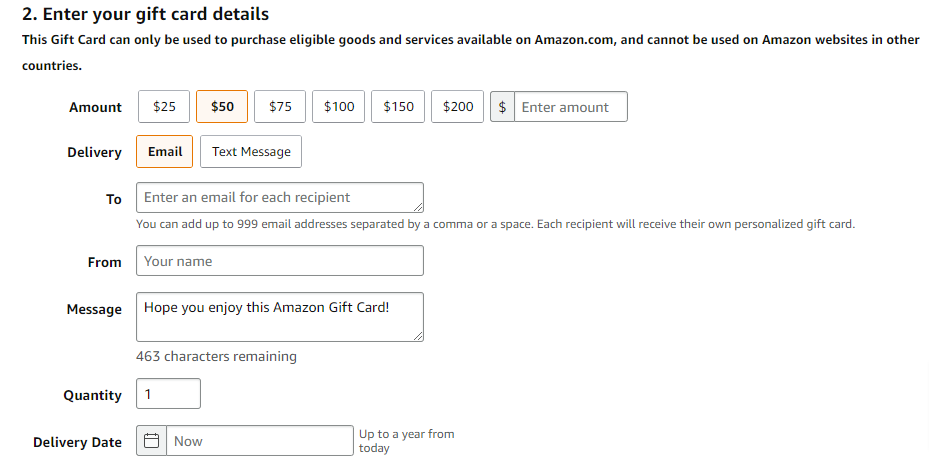 Amazon egift card